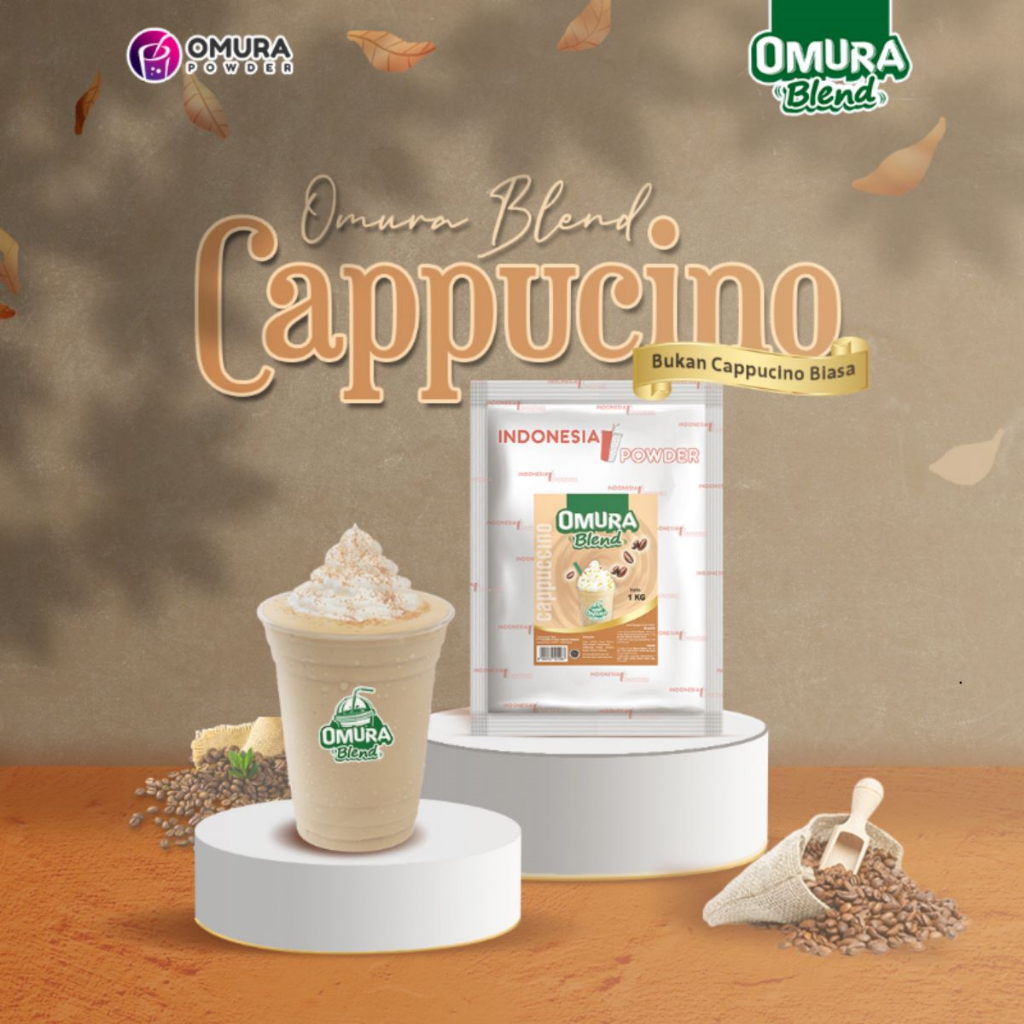 

BLEND Bubuk Minuman Premium Rasa Cappuccino / Cappucino Mix Gula 1 Kg & 500 Gram Indonesia Powder