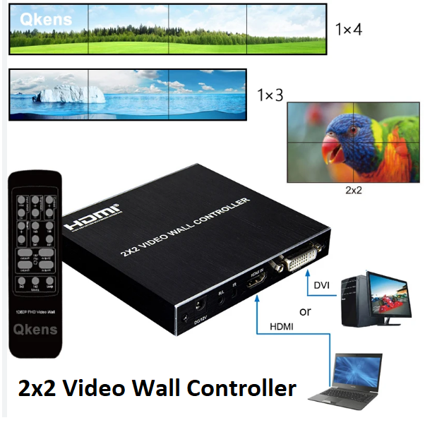 Video Wall Controller HDMI 2X2 High Resolution