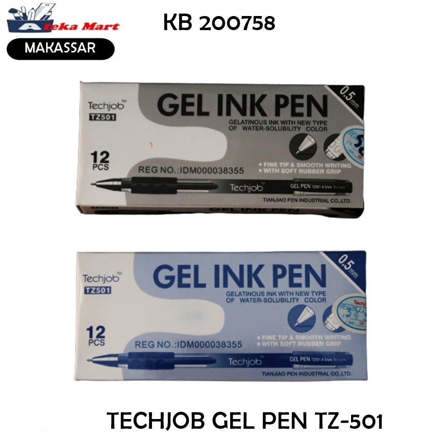 

[BOX/12PCS] TECHJOB GEL PEN TZ-501