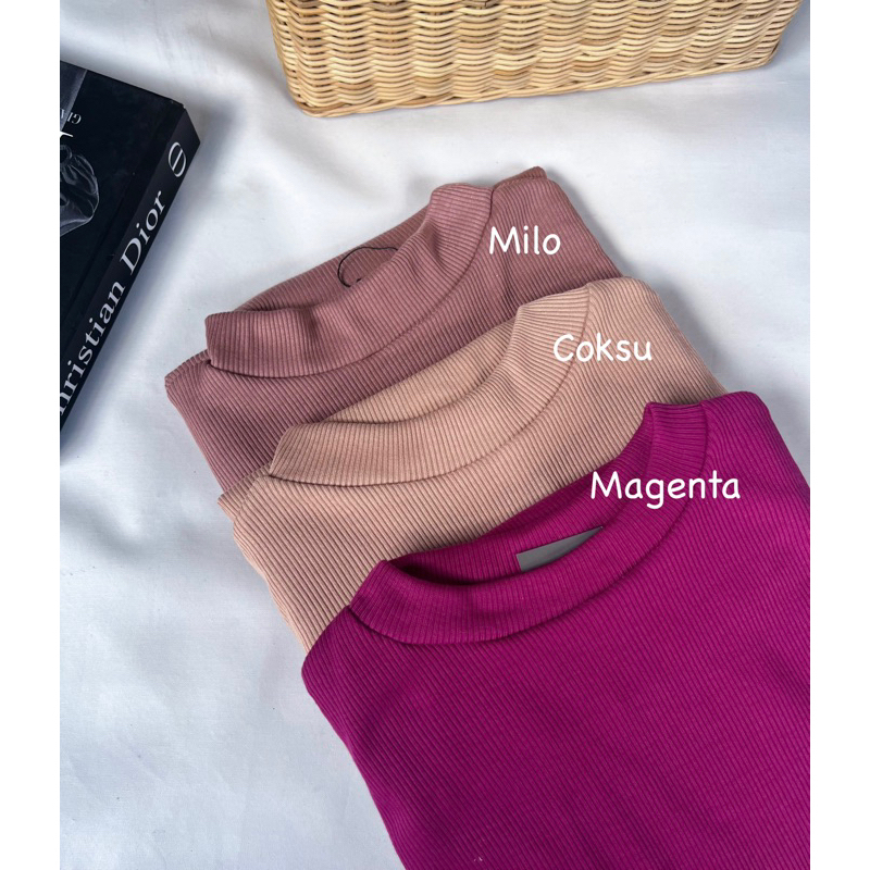 FINELY INNER DRESS KNIT TANPA LENGAN PREMIUM