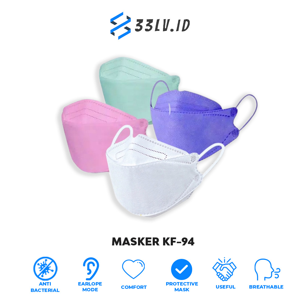 【33LV.ID】Masker Korea 4ply 1Pack Isi 10 PCS KF94 Protective Mask Masker EVO