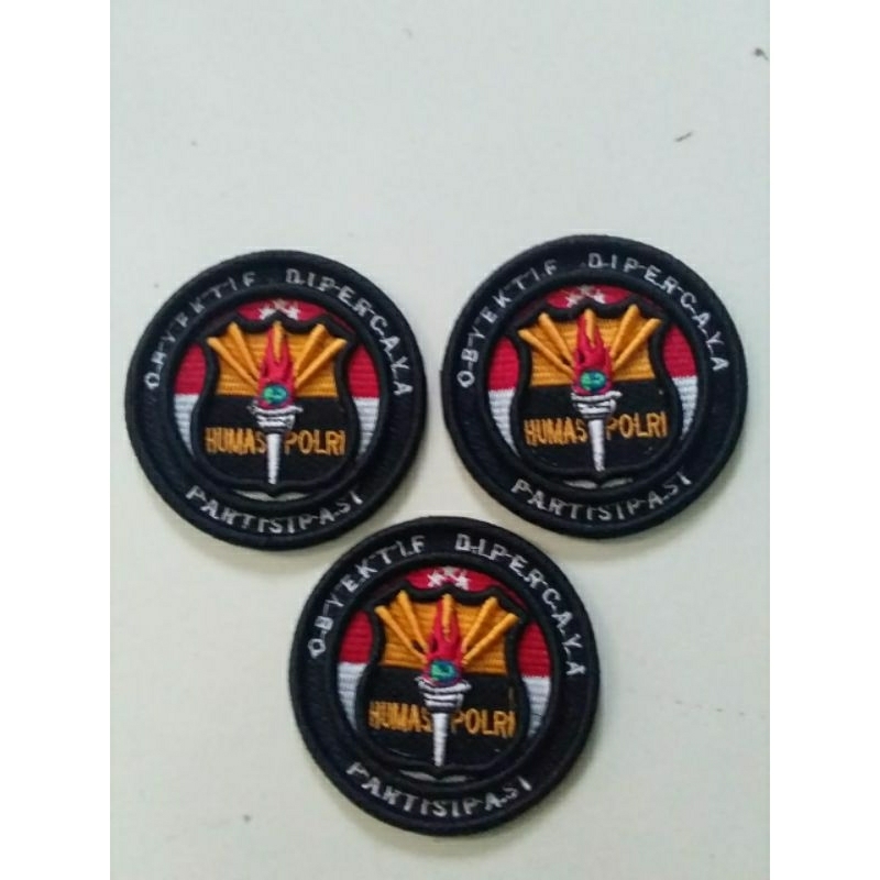 bordir humas polri timbul/3D