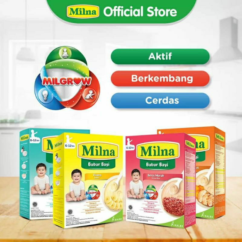 Milna bubur bayi 6-12 bulan