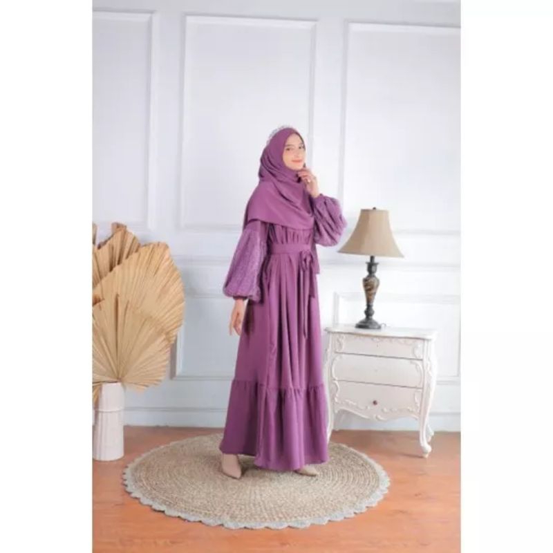 GAMIS NANABI SIZE M || SET YURA DRESS BY NANABI COLLECTION