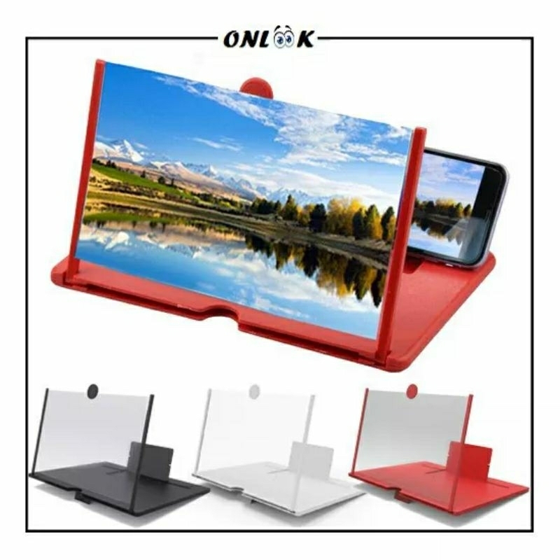 bioskop mini, studio mini, layar tancep mini, kaca pembesar hp, nonton film