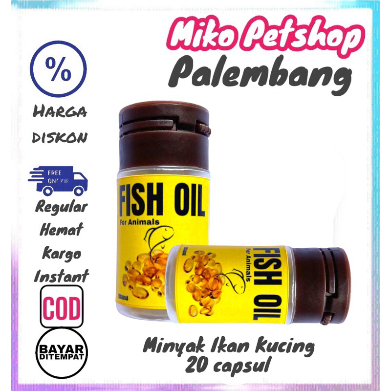 Vitamin Fish Oil Kucing 20 capsul