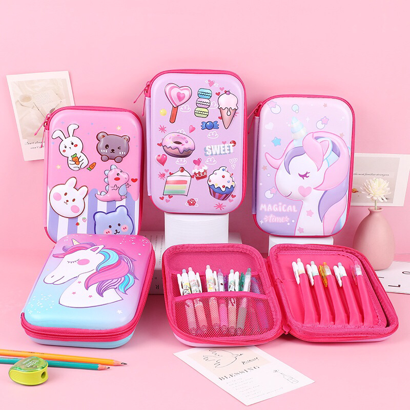 Kotak Pensil 3D Pencil Case MIRIP SMIGGLE Lookalike KB PG TK SD HardTop Organizer Lucu Tepak Alat Tulis