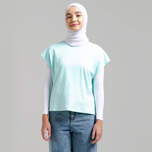 3Second Kaos Wanita Polos Atasan Katun Tshirt Basic 140922