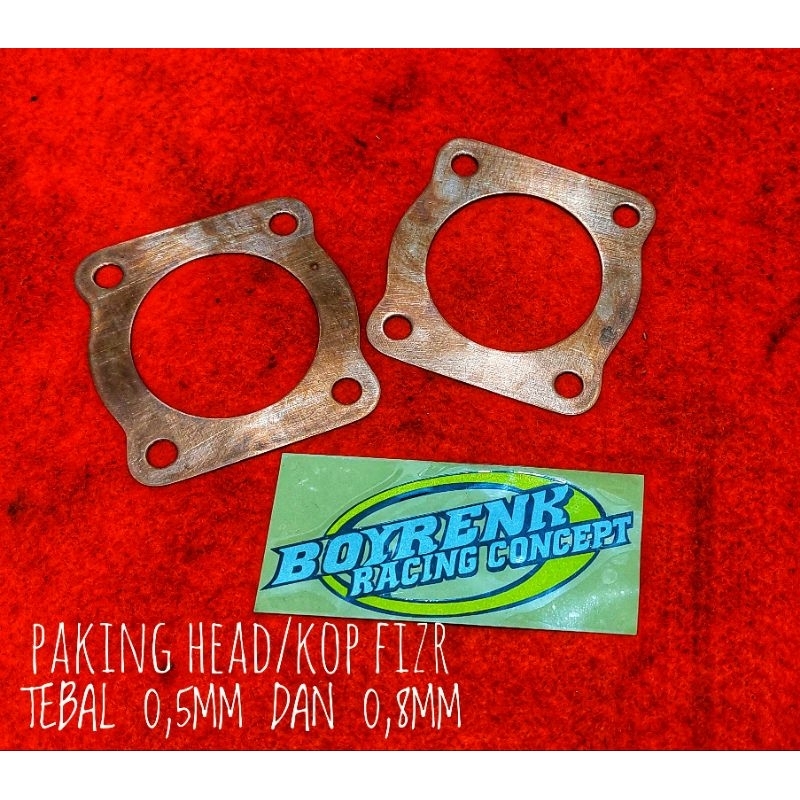 PAKING PERPAK CYLINDER HEAD / KOP YMH FIZ R TEBAL 0,5MM DAN 0,8MM-BOYRENK RACING