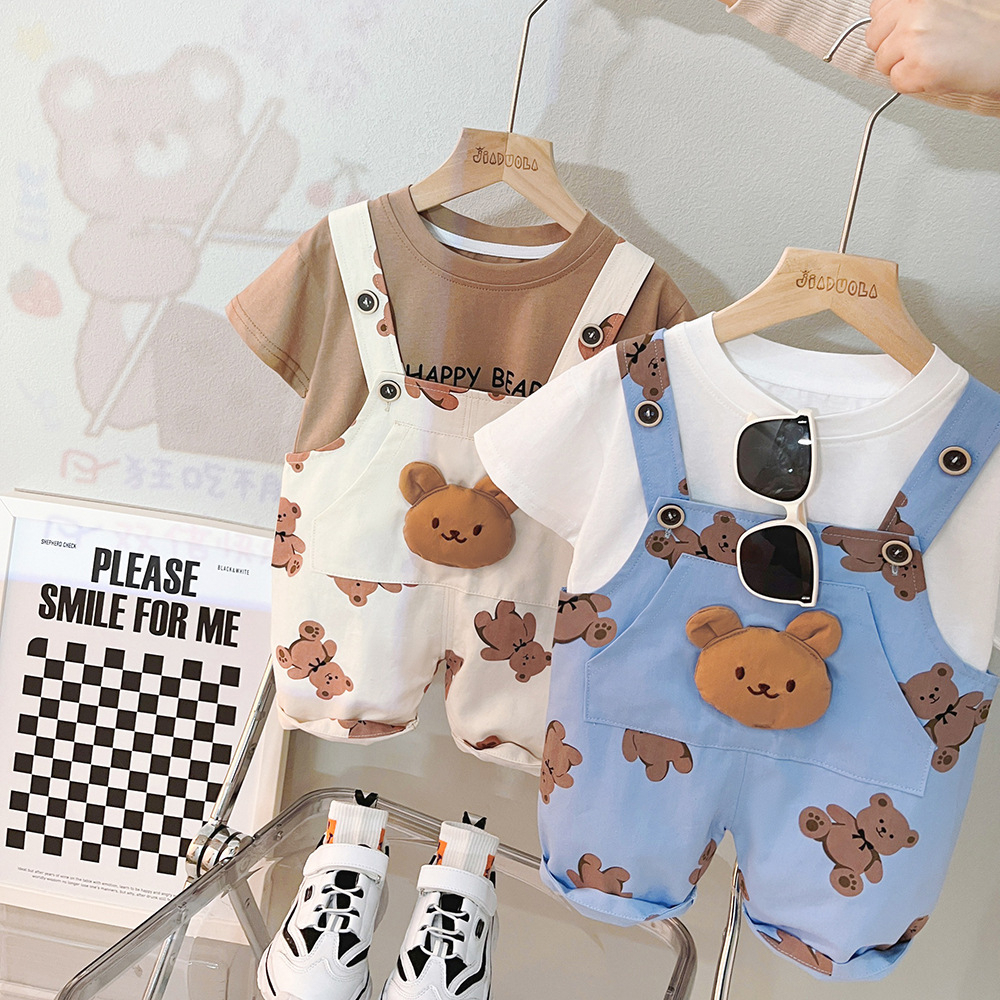 Overall Anak Laki Laki Set CALEB Baju Kodok Anak Import