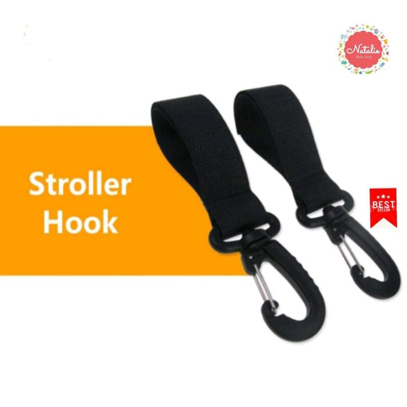 1 Pcs Gantungan hook stroller Velcro kuat