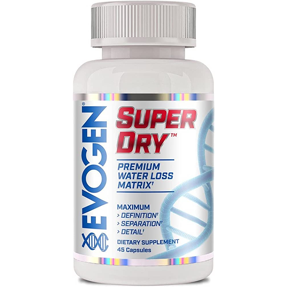 EVOGEN SUPERDRY 45 caps Kapsul Capsule Watercut waterloss Diuretic Fatburner By Hany Rambod