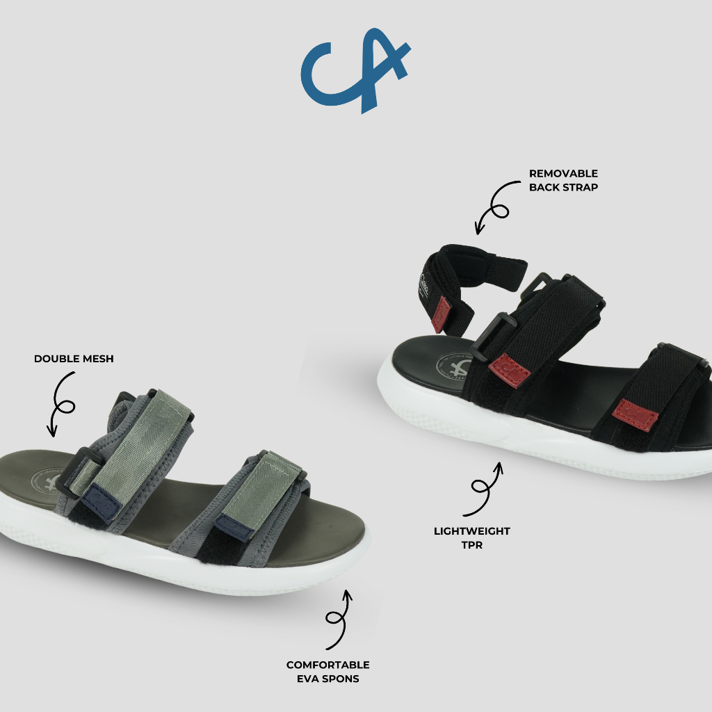 Sandal Kasual Wanita Distro Traveling Sendal Cewek Santai Anti Slip Cloka Carlotta