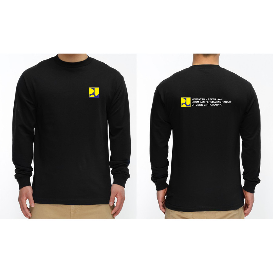 T-SHIRT KAOS KEMENTERIAN PUPR DITJEND CIPTA KARYA LENGAN PANJANG