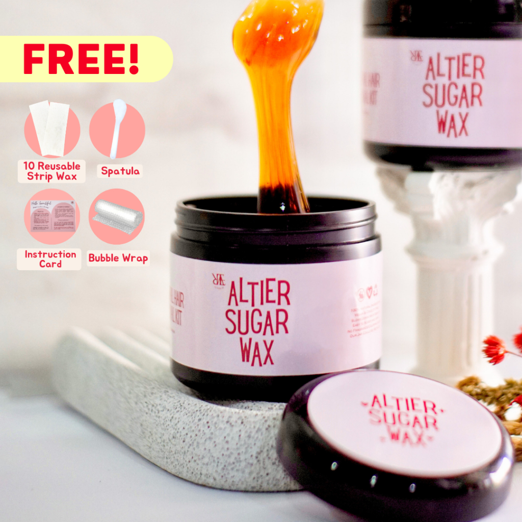 Sugar Wax Altier (𝗕𝗣𝗢𝗠) | Sugar Waxing Kit | Sugar Waxing | Cold Wax | Pencabut Bulu | Penghilang Bulu