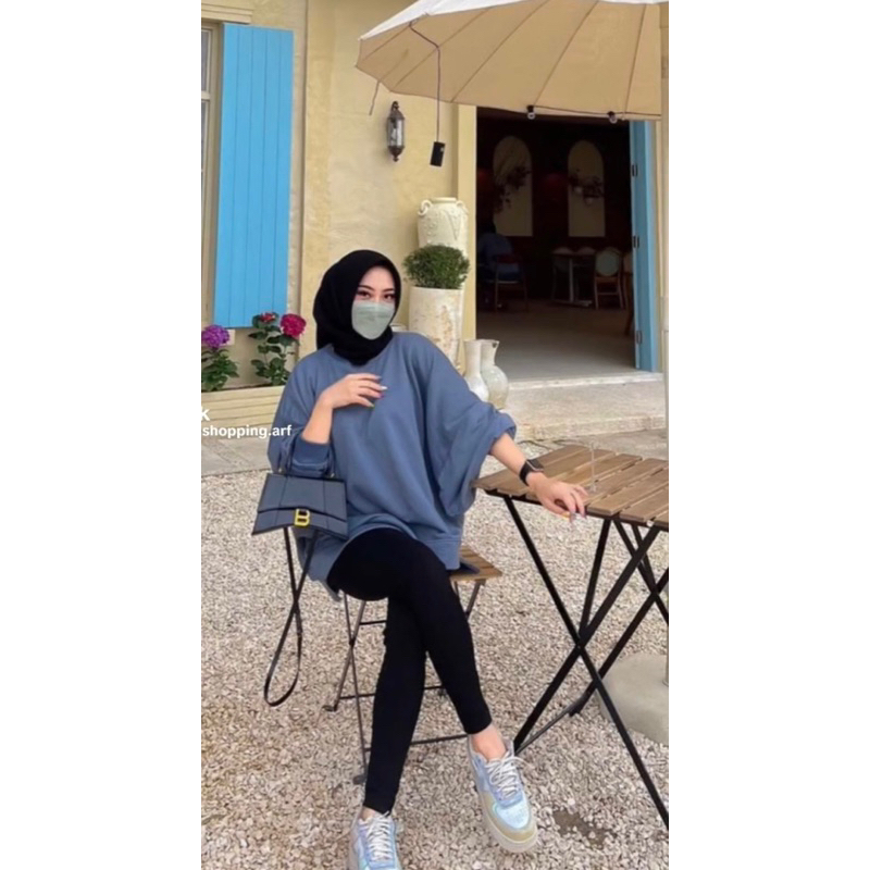 XXXL Sweater Oversize | Sweater Batwing XXXL Oversize Basic Oblong | Sweater Wanita Bigsize | Sweater Polos