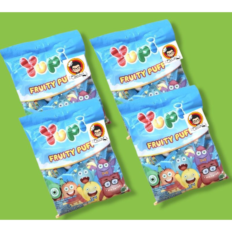 

Yupi Fruity Puff 120gr 1 pak/Permen jelly kenyal