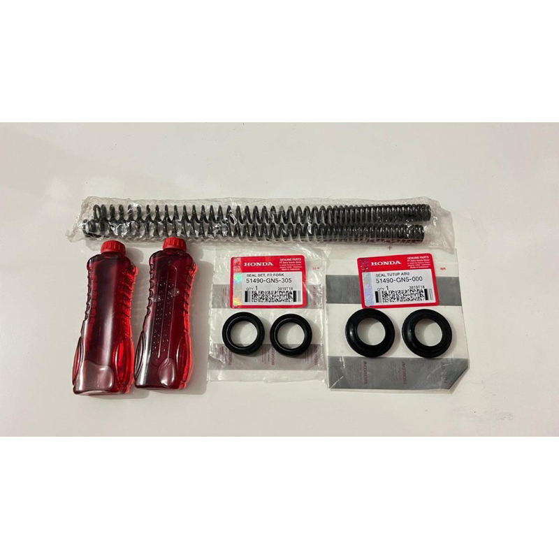 PAKET PER SEAL SHOCK OIL SOK BEAT Fi KARBU SPACY SCOOPY VARIO 125 150 GENIO KARISMA SUPRA BLADE REVO GRAND ATREA LEGENDA HONDA  2pcs PER SHOCK 2pcs OIL SHOCK 2pcs SEAL SHOCK 2pca SEAL ABU