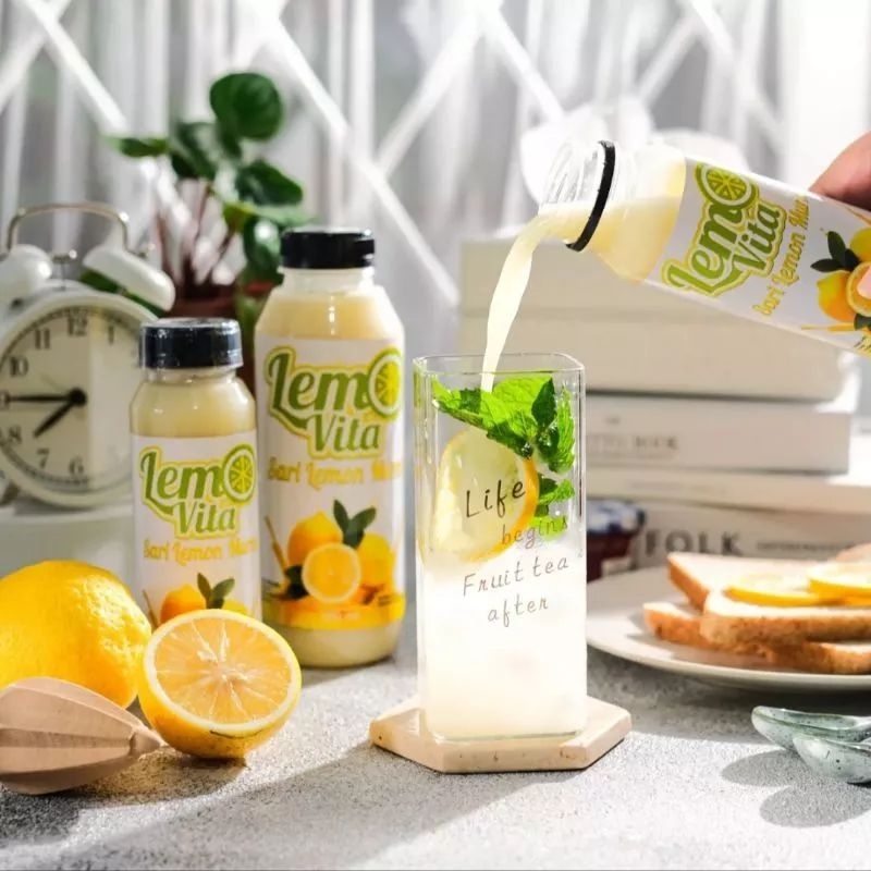 (KHUSUS Reseller) - Lemovita Sari Air Lemon Murni 250 ml Detox Detoks Jus Diet Alami Pure Lemon Water bebas pengawet dan pemanis