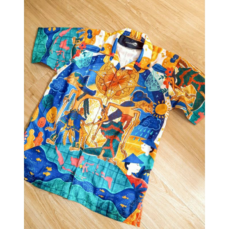 Kemeja Fullprint Santai Outfit Casual Dewasa