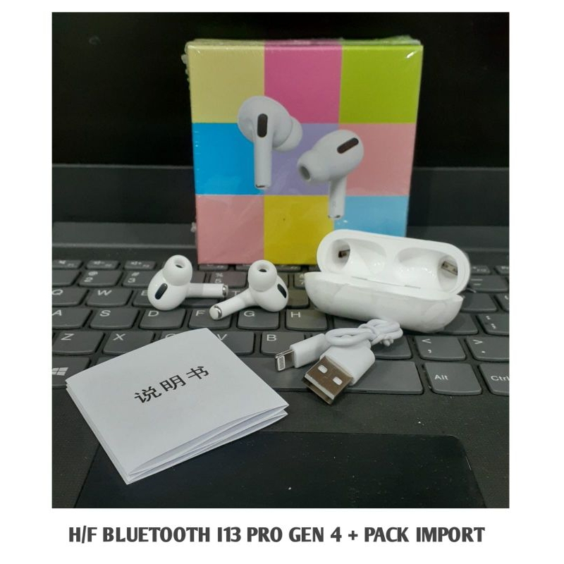HEADSET EARPHONE BLUETOTH I13 PRO GEN 4