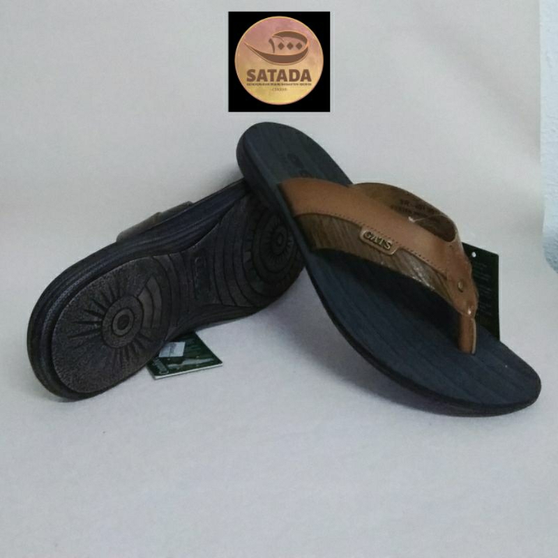 GATS SR 001 Sendal Kulit Asli Premium Sandal Laki Pria Original