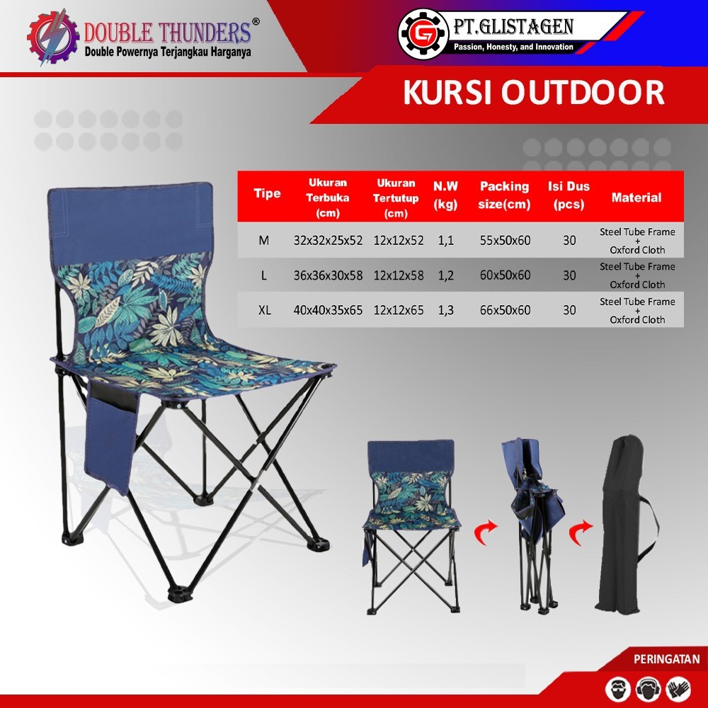 Kursi Lipat Portable Kursi Outdoor Kemping Kursi Mancing Kursi Santai Kursi Traveller