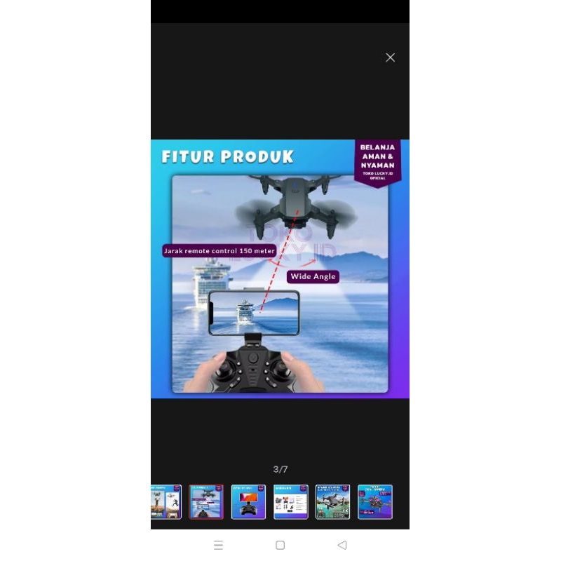 remot dan mesin drone Q12