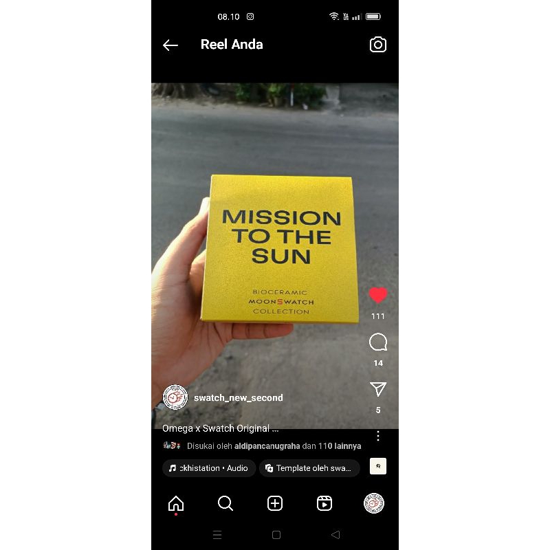 Swatch omega mission the sun
