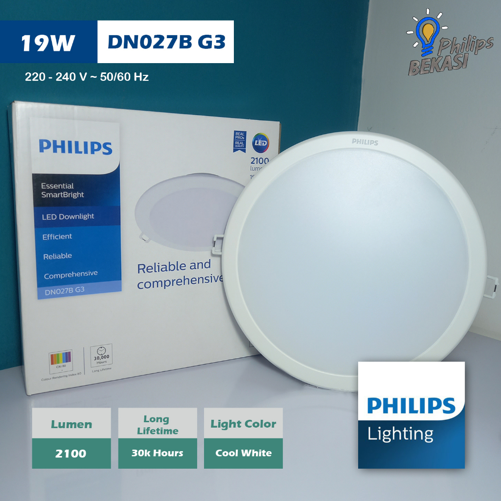 Philips Lampu Downlight DN027B 19 Watt D200 G3