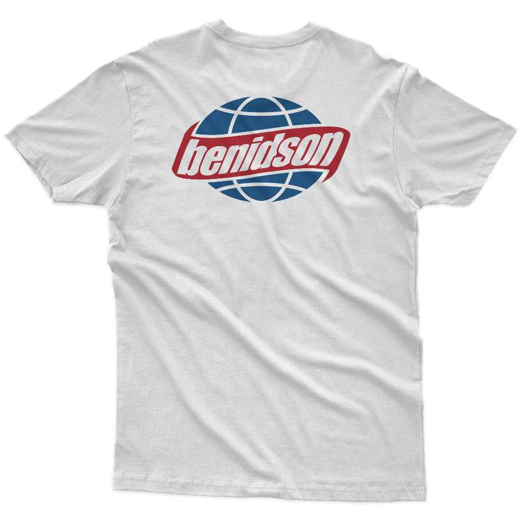 Benidson T-Shirt Reguler Katun Putih Globe