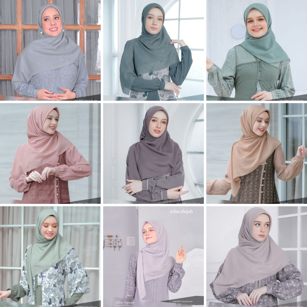Kerudung Ethica Hijab Ailee Square