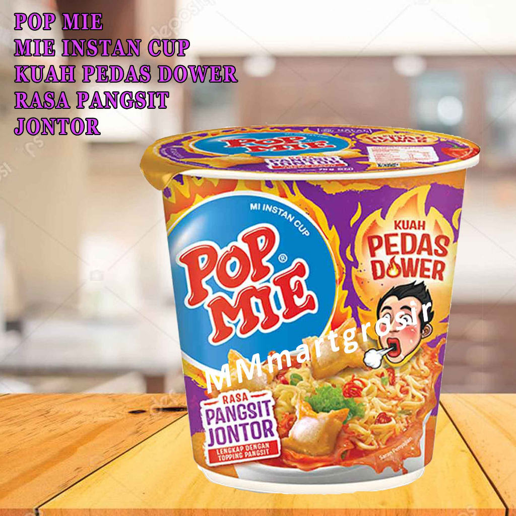 

Pop Mie Kuah / Mie Instan Cup / Pedas Dower / Rasa Pangsit Jontor / 75gr