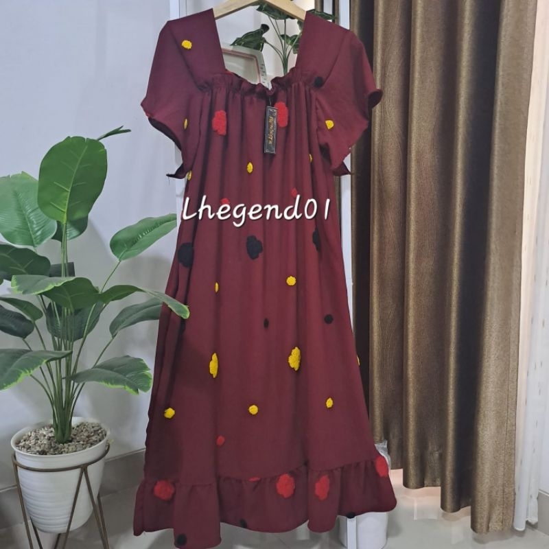 DASTER CRINKLE / LAURA DRES CRINKLE PREMIUM/DASTER CRINKLE AIRFLOW POM POM PREMIUM