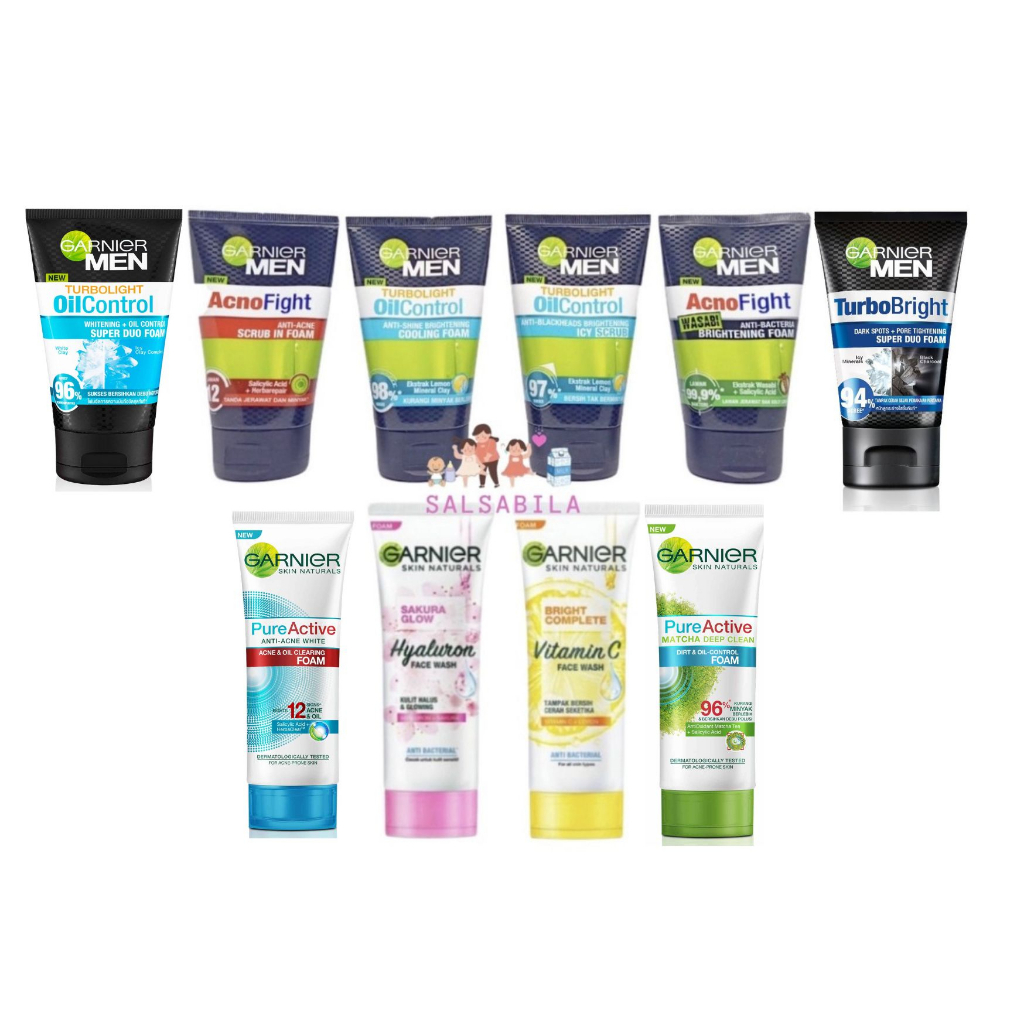 100 ml Garnier Acno Fight | Wasabi | Sakura Hyaluron | Bright Complete | Oil Control