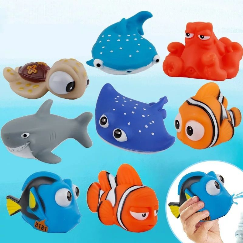 Mainan Mandi Anak Ikan Nemo Karet Semprot Air Mainan Karet Ikan Nemo