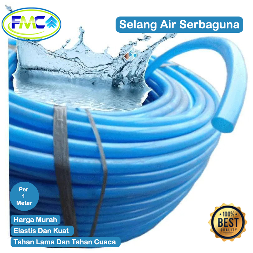 Selang Air Elastis Dop 5/8 Inch 1/2 Inch 3/4 Inch 1 Inch Selang Siram Taman Garasi Rumah Per Meter