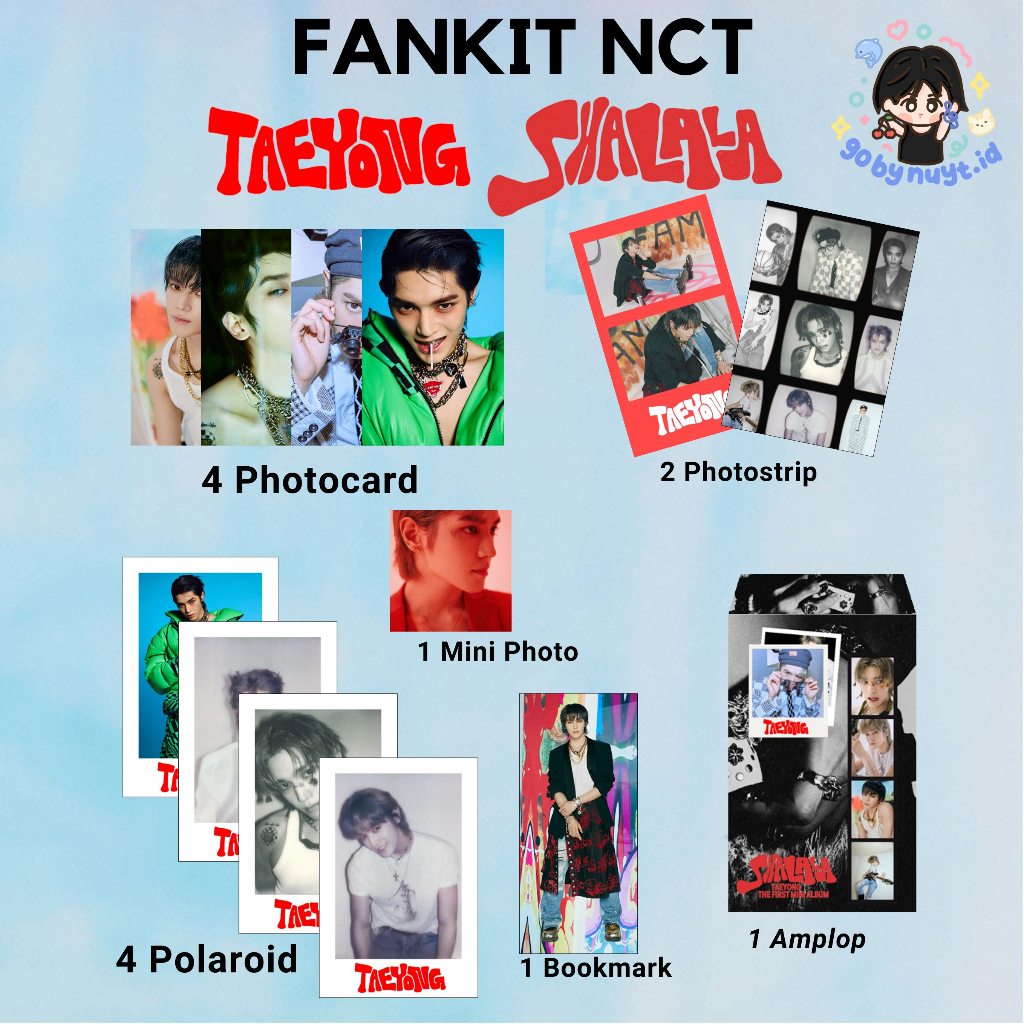 FANKIT NCT TAEYONG SHALALA ( GANCI , KEYCHAIN , NOTEBOOK , PHOTOCARD , POLAROID )