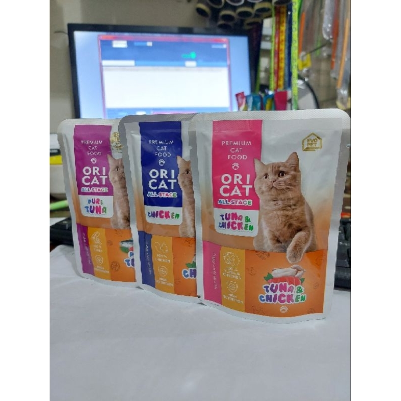 ori cat pouch /ori cat saset /ori cat makanan basah 80gr