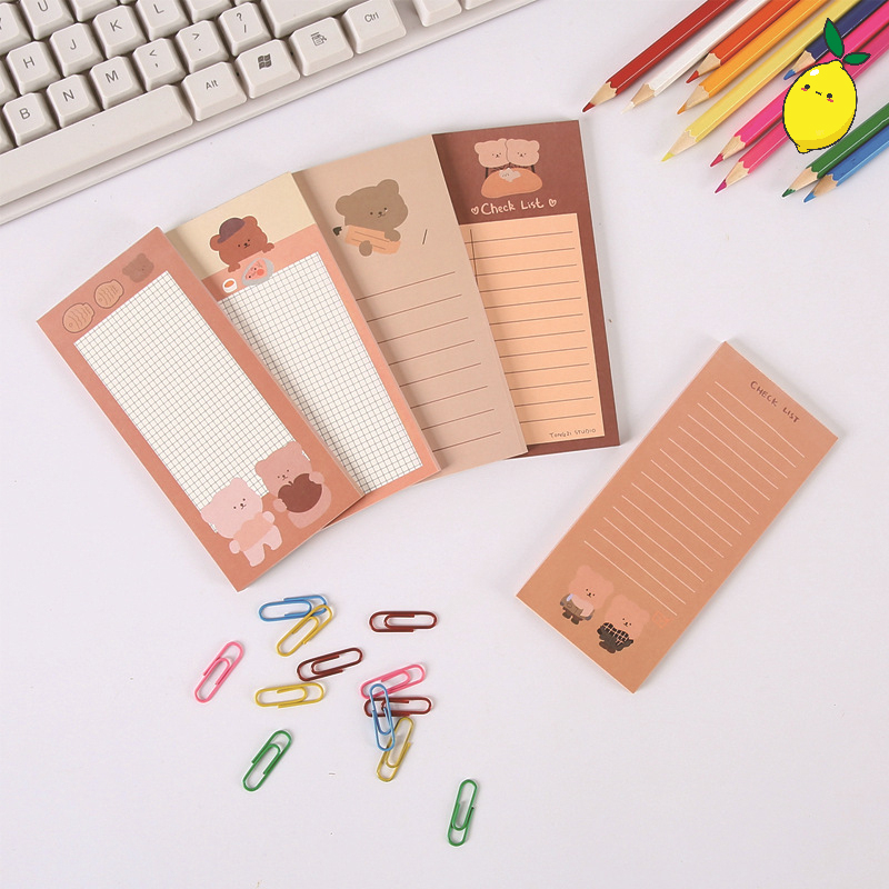 

Kertas Memo Chocolate Bear Day Planning Memopad