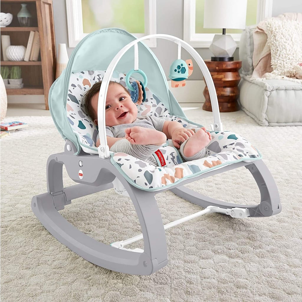 FISHER PRICE ORIGINAL100% SALE!!!! 70% Deluxe Infant To Toddler Rocker Redesign (GHY58) Mainan Playamat Bayi Ayunan / Kursi Goyang Bayi