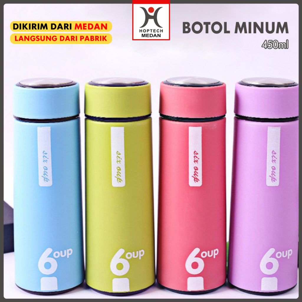 Botol Minum Kaca Six Oup I Beling Cover Plastik 6oup Logo | Tumbler Unik Motif Six Oup 450 ML