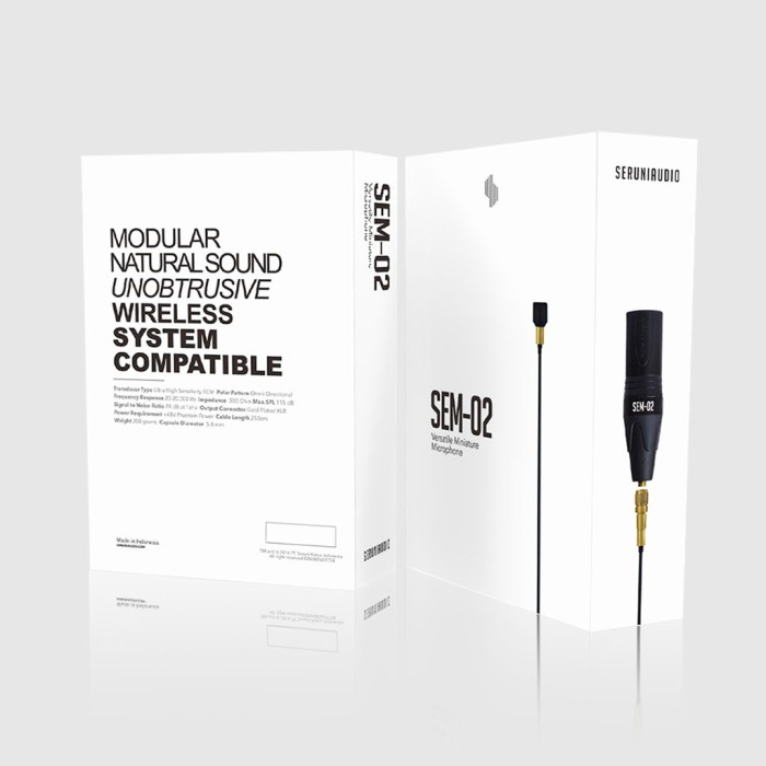 Seruni Audio SEM02 SEM-02 Mic Microphone Bundle / SVA-01 SVA01 Violin Biola / SGA-01 SGA01 Gitar Gui