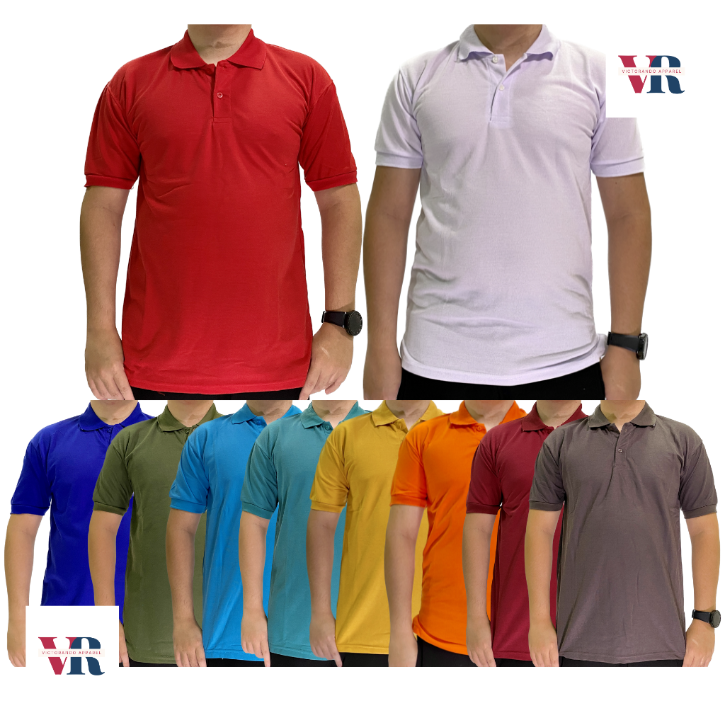 KAOS POLO SHIRT/KAOS KERAH PRIA/KERAH POLOS DEWASA (A)