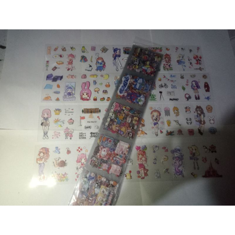 

stiker 2D panjang isi 20 pcs karakter