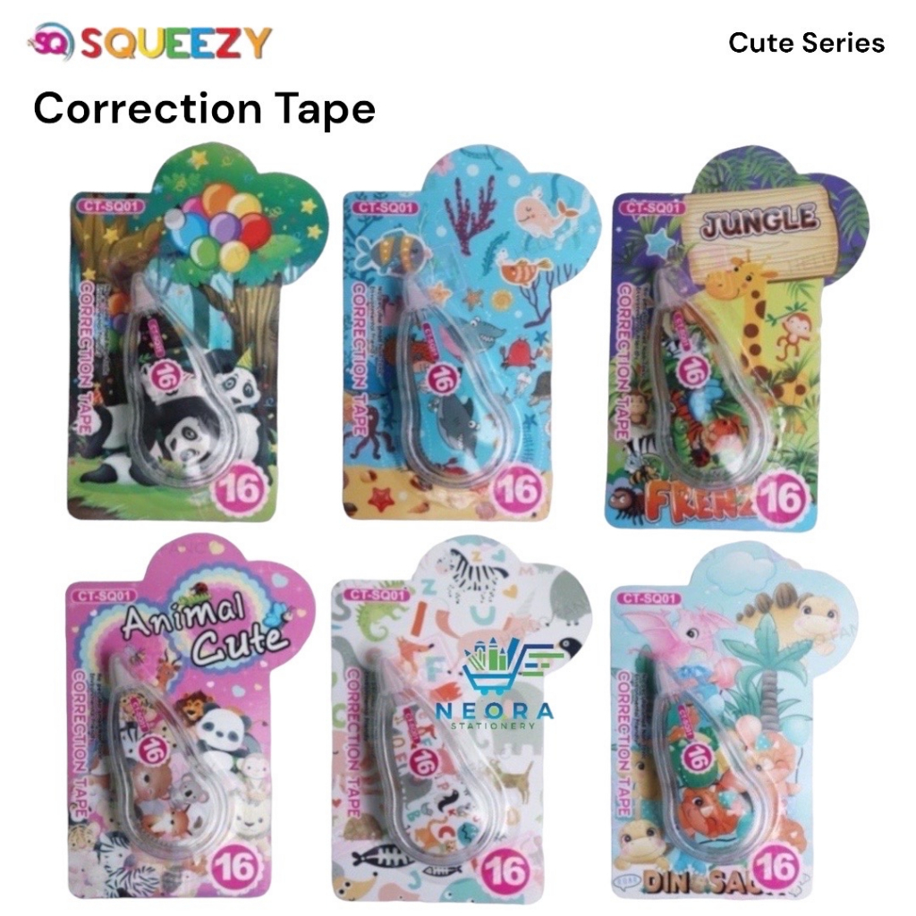 

Squeezy Correction Tape Jungle CT-SQ01 | 5mm x 16m