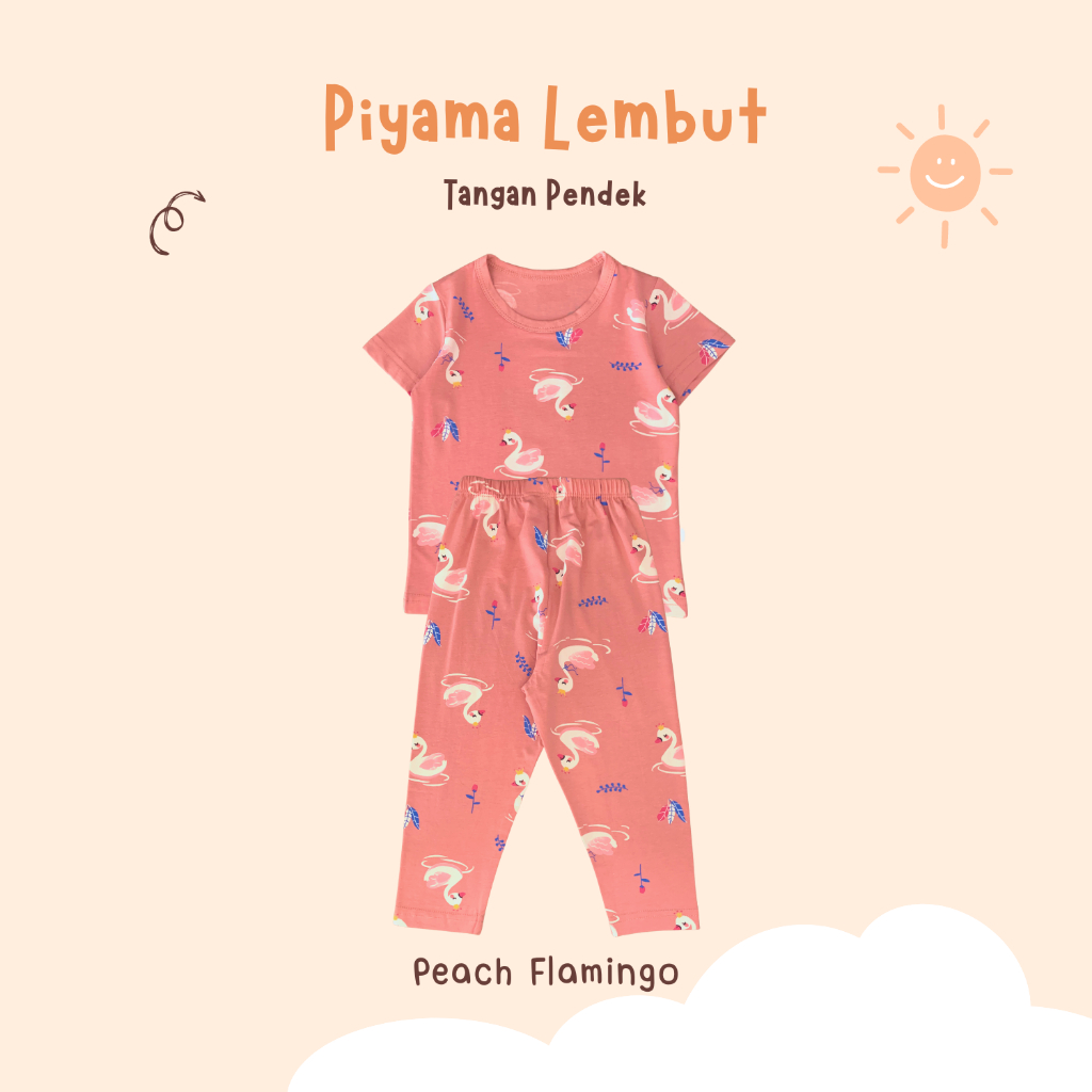 Piyama Anak Lembut Piyama Bayi Setelan Anak Perempuan Baju Tidur Anak Usia 1-10 Tahun