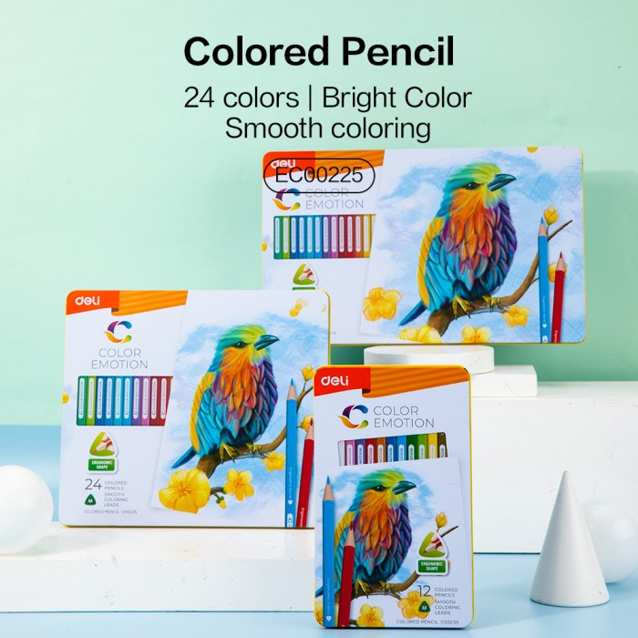 FYGALERY DELI036 Deli Pensil Warna / Colored Pencil - 24C 24warna/box EC00225