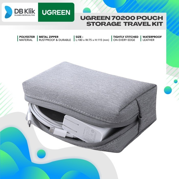Pouch Storage UGreen 70200 Travel Kit - Accessories Storage Bag 70200