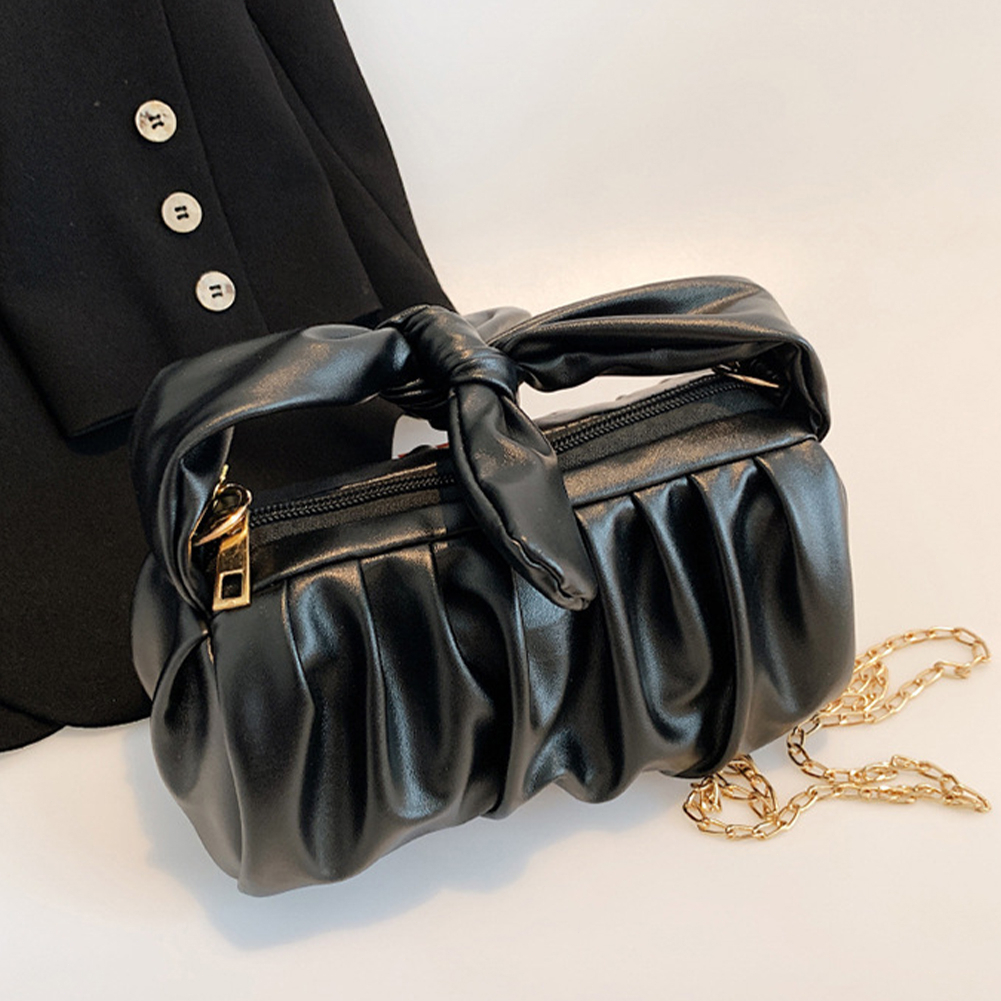 Solid Gift Fashion For Women With Metal Chain Crossbody Bag